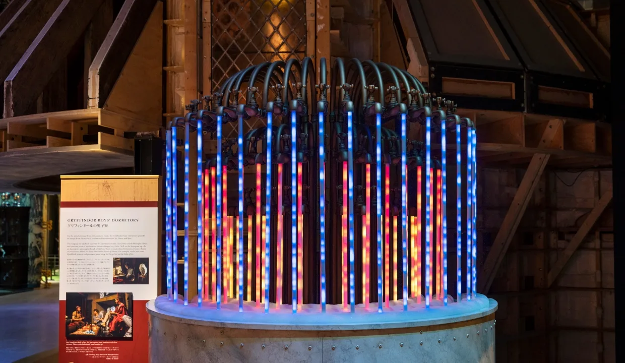スタジオツアー東京 映画『ハリー・ポッター』の世界観を再現した展示 「炎のゴブレット」期間限定公開の監督生の浴室の蛇口